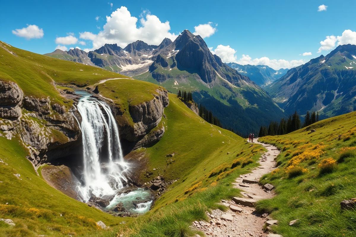Engstligenalp e Cascatas