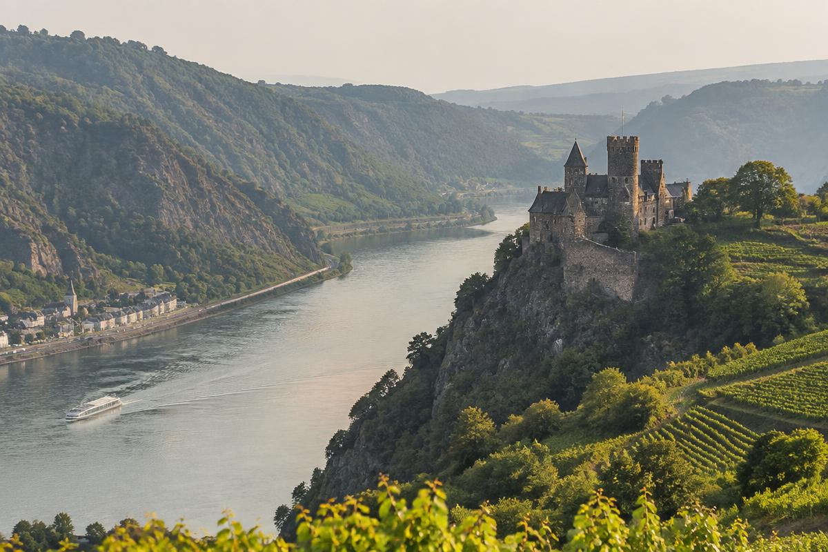 Rheinsteig: Kaub a Sankt Goarshausen