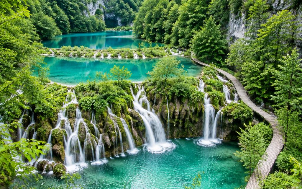 Plitvice: miradouro Medveđak